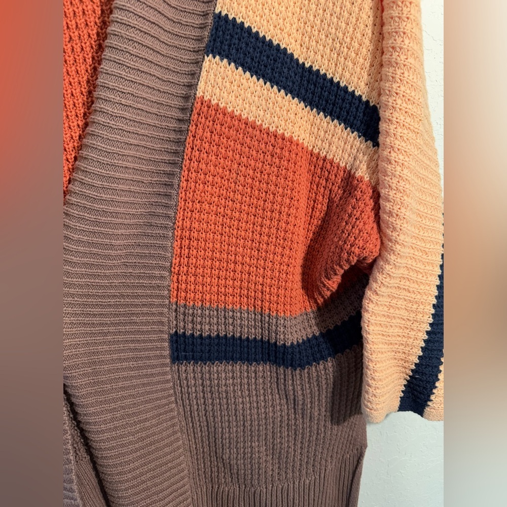 Oneill Open Front Knit Capecod Oversized Cardigan… - image 7